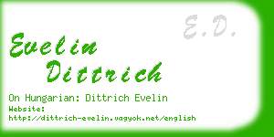 evelin dittrich business card